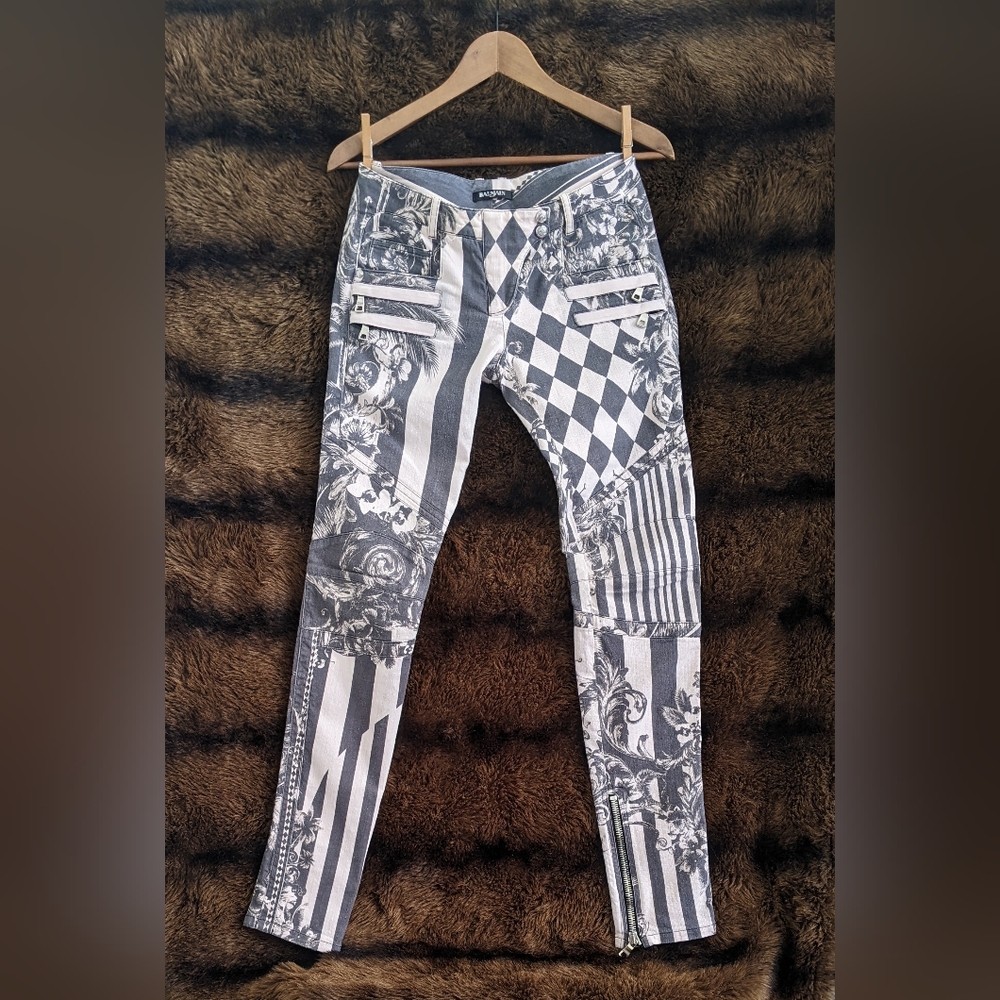 Balmain biker pants
